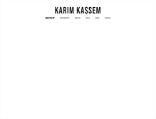 Tablet Screenshot of karimkassem.com